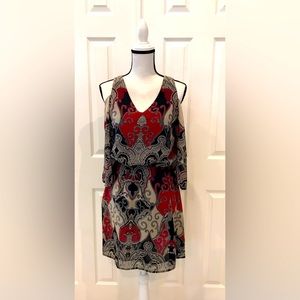 Venus Open Shoulder Long Sleeve Dress size: Small